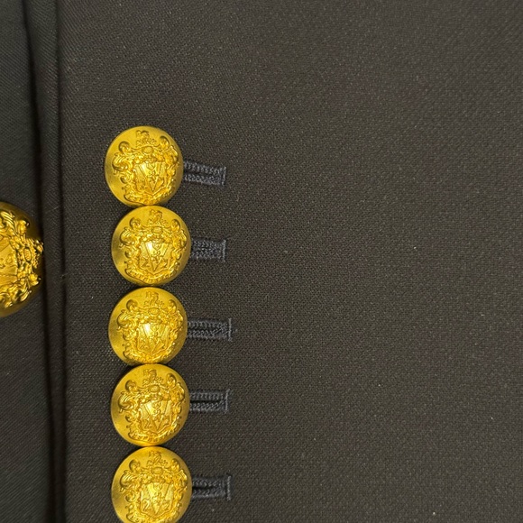 Veronica Beard Navy Blazer with Gold Buttons - Picture 2 of 4